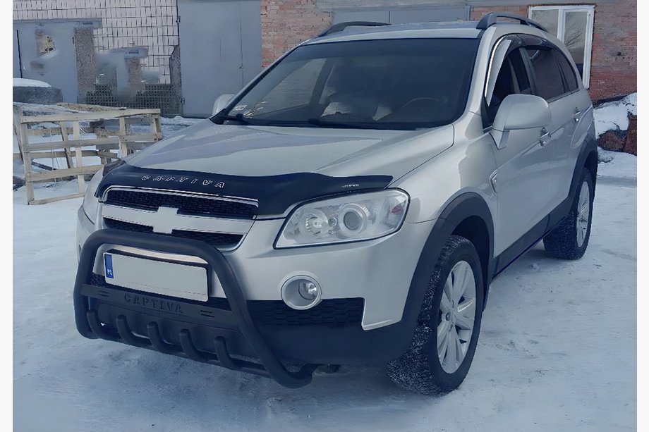 Chevrolet Captiva 2006-2019 Parabulloni WT004 Nero (Acciaio Inox) Image