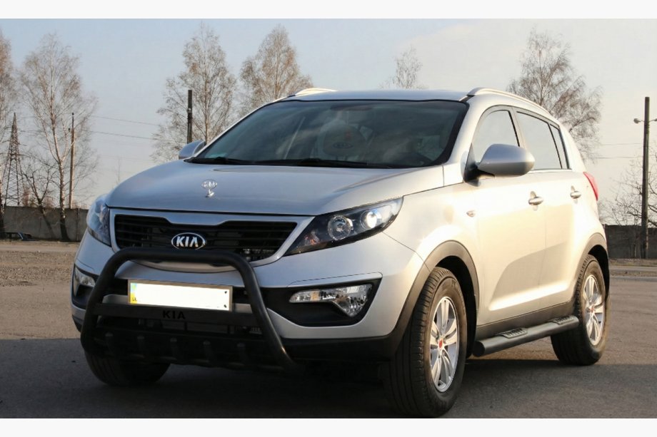 Kia Sportage 2010-2015 Parabulloni WT004 Nero (Acciaio Inox) Image