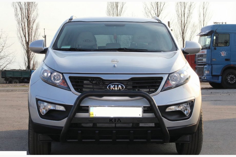Kia Sportage 2010-2015 Parabulloni WT004 Nero (Acciaio Inox) Foto 2