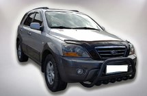 Kia Sorento I BL 2002-2009 Parabulloni WT004 Nero (Acciaio Inox) foto 1