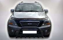 Kia Sorento I BL 2002-2009 Parabulloni WT004 Nero (Acciaio Inox) foto 2