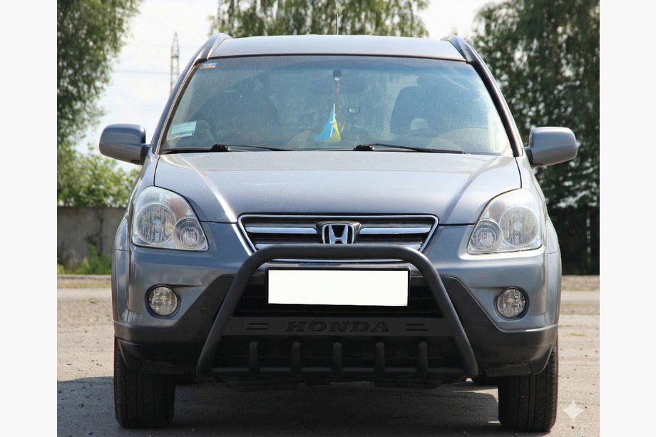 Honda CRV 2001-2006 Parabulloni WT004 Nero (Acciaio Inox) Image