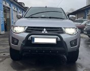Mitsubishi L200 2006-2015 Parabulloni WT004 Nero (Acciaio Inox) foto 1