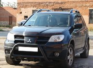 Mitsubishi Outlander 2001-2006 Parabullbar WT003 Nero Acciaio Inox foto 4