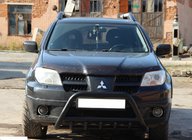 Mitsubishi Outlander 2001-2006 Parabullbar WT003 Nero Acciaio Inox foto 3