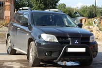 Mitsubishi Outlander 2001-2006 Parabullbar WT003 Nero Acciaio Inox foto 1
