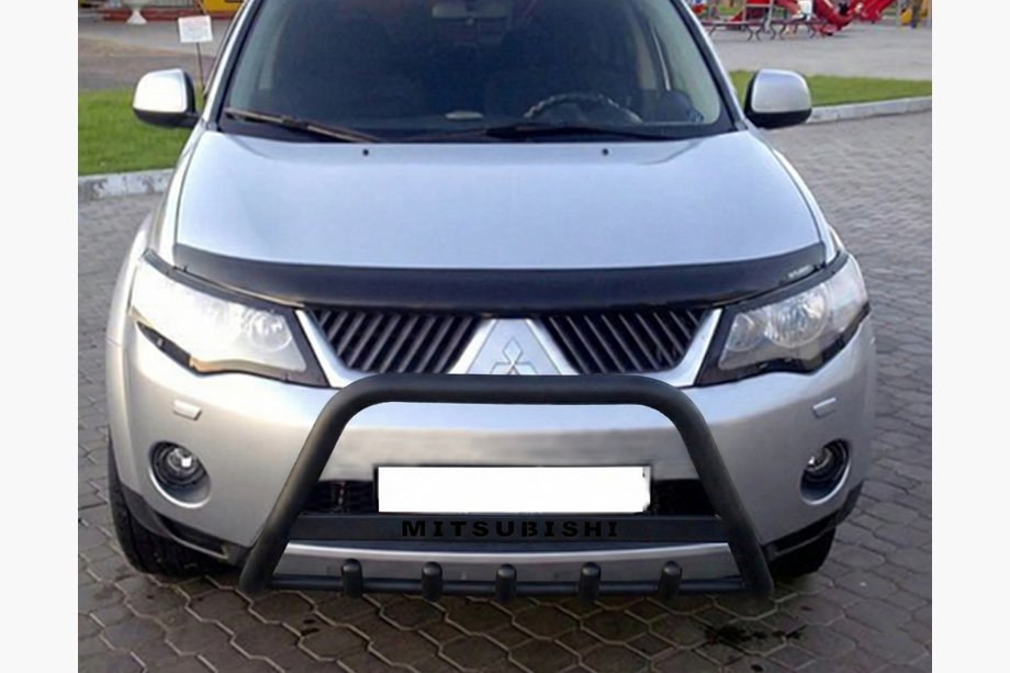 Mitsubishi Outlander 2006-2012 Parabulloni WT004 Nero (Acciaio Inox) Image