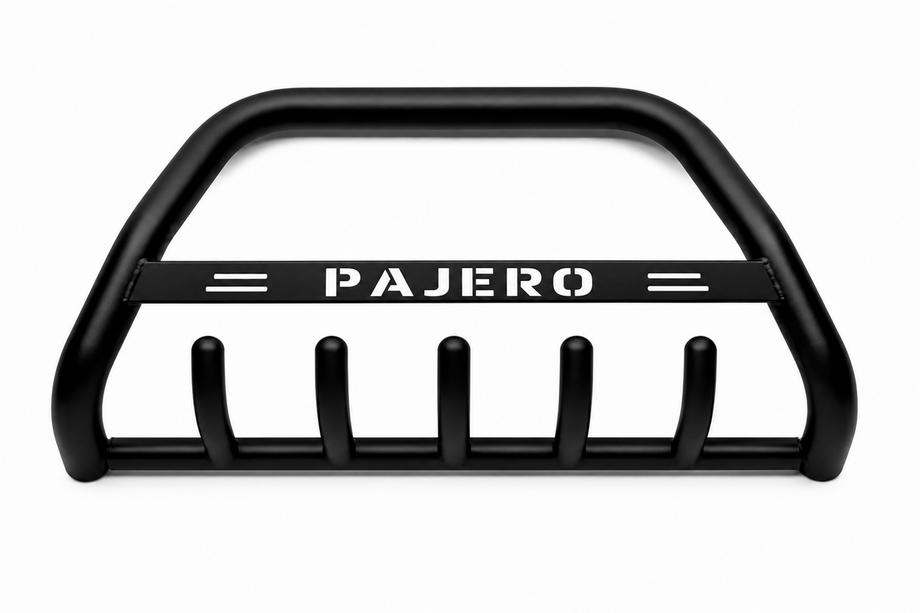 Mitsubishi Pajero Sport 2015- Parabulloni WT004 Nero (Acciaio Inox) Foto 1