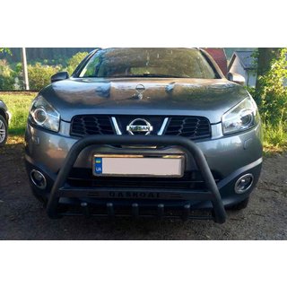 Parabulloni WT004 Nero (Acciaio Inox) Nissan Qashqai 2010-2014 foto 2