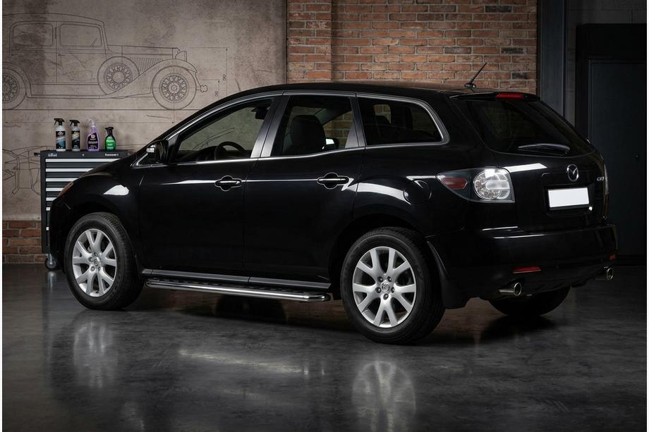 Mazda CX-7 2006-2012 Pedane Laterali Maydos V1 (2 pz, acciaio inox) Image