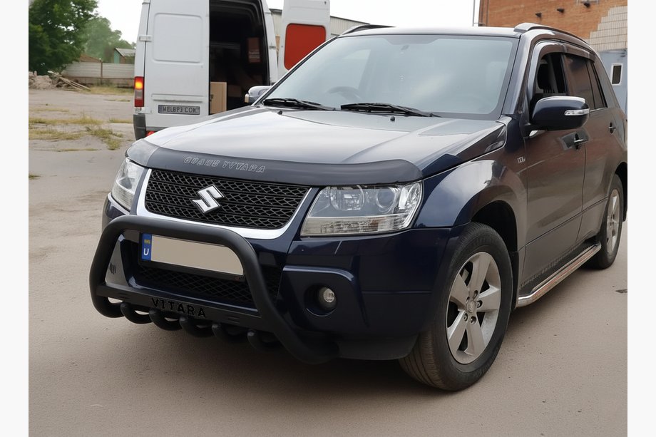 Suzuki Grand Vitara 2005-2017 Parabulloni WT004 Nero (Acciaio Inox) Image