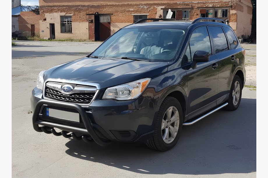 Subaru Forester 2013-2018 Parabullbar WT003 Nero Acciaio Inox Image