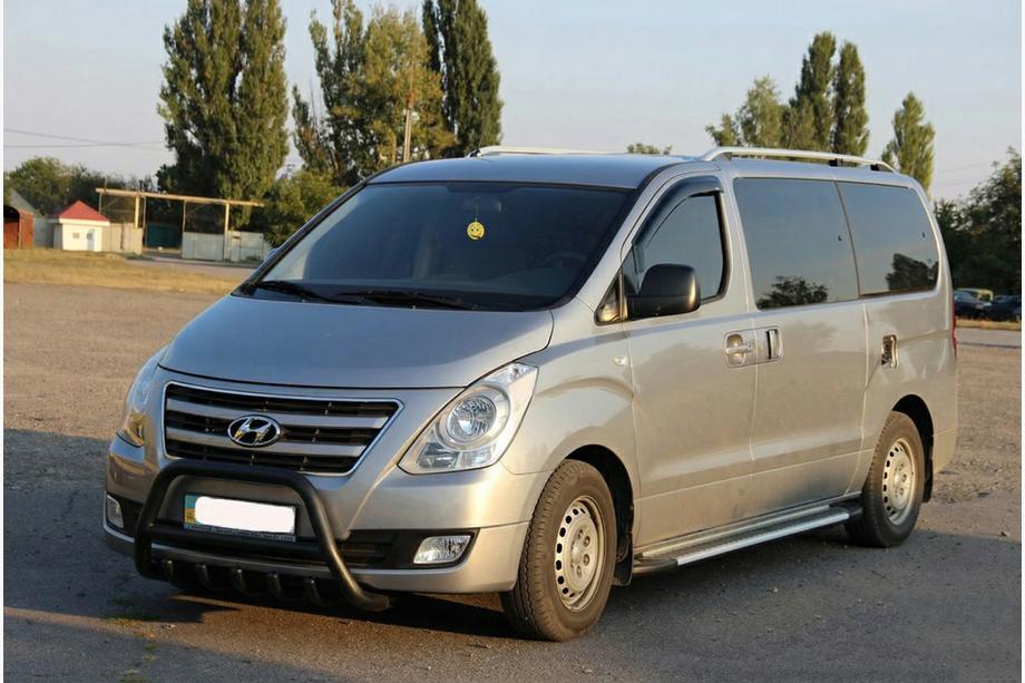Hyundai H300, H1, Starex 2008-2020 Parabullbar WT003 Nero Acciaio Inox Foto 3