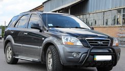 Kia Sorento I BL 2002-2009 Parabulloni WT003 Black-2 (Acciaio Inox) foto 4