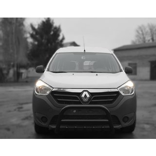 Parabullbar WT003 Nero Acciaio Inox Dacia Lodgy 2012-2022 foto 3