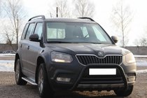 Skoda Yeti 2009-2017 Parabullbar WT003 Nero Acciaio Inox foto 1