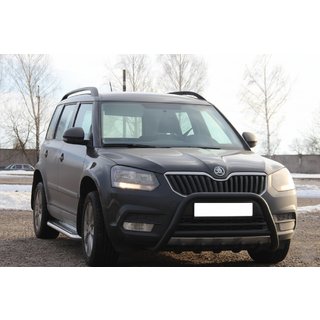 Parabullbar WT003 Nero Acciaio Inox Skoda Yeti 2009-2017 foto 1