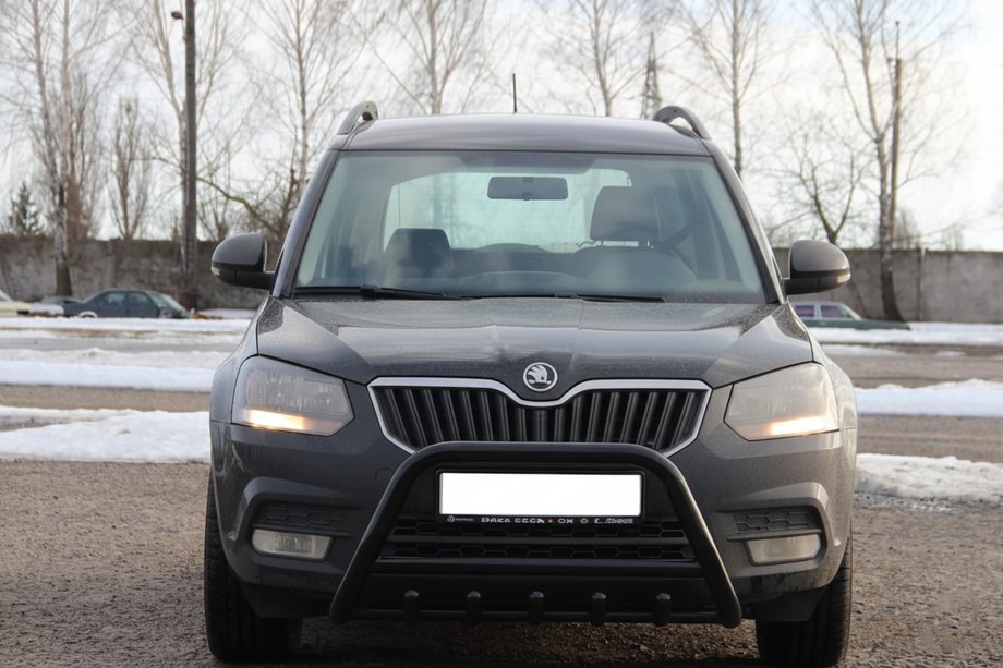 Skoda Yeti 2009-2017 Parabullbar WT003 Nero Acciaio Inox Foto 3