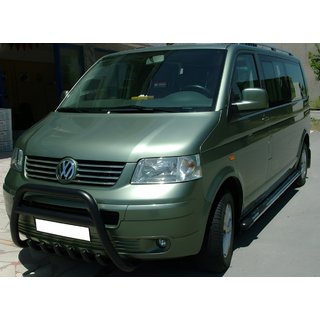 Parabulloni WT003 Nero (Acciaio Inox) Volkswagen T5 Transporter 2003-2010 foto 3