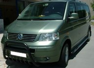 Volkswagen T5 Multivan 2003–2010 Parabulloni WT003 Nero (Acciaio Inox) foto 3