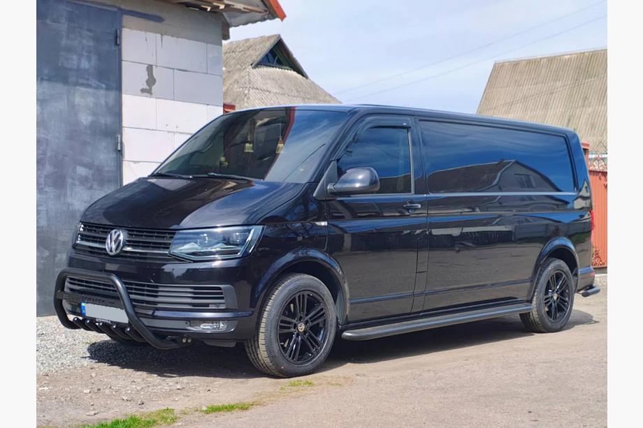 Volkswagen T6 2015-2024 Parabulloni WT003 Nero (Acciaio Inox) Foto 1