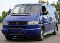Volkswagen T4 Transporter 1990-2003 Parabulloni WT003 Nero (Acciaio Inox) foto 3