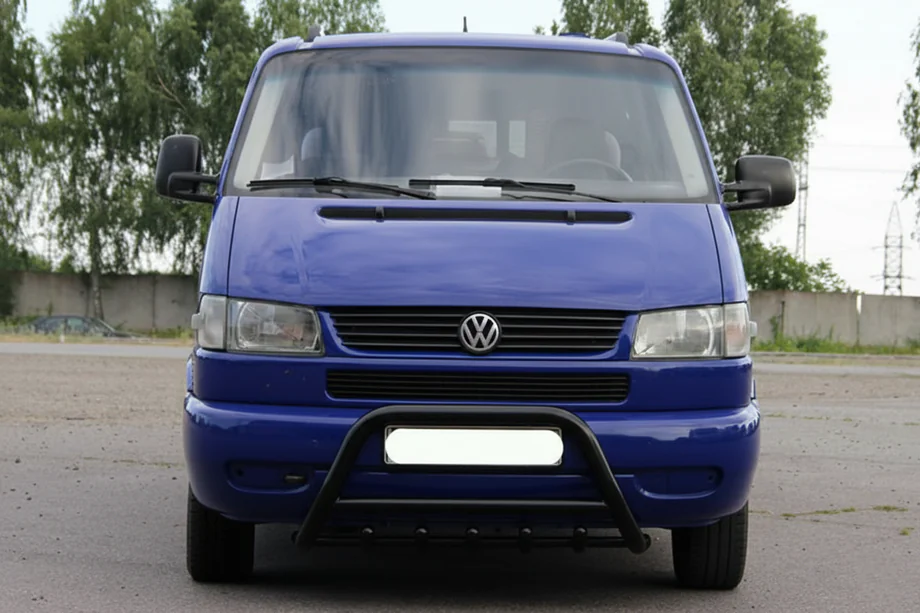 Volkswagen T4 Transporter 1990-2003 Parabulloni WT003 Nero (Acciaio Inox) Foto 4