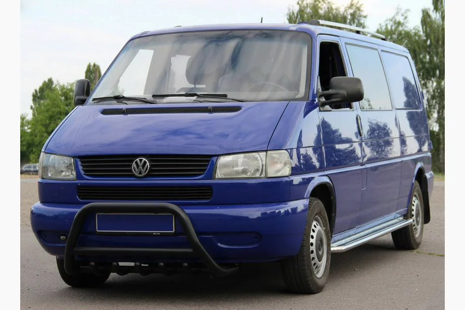 Volkswagen T4 Transporter 1990-2003 Parabulloni WT003 Nero (Acciaio Inox) Foto 3