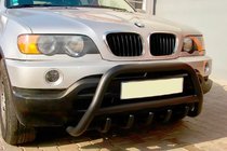 BMW X5 E53 1999–2006 Parabullbar WT003 Nero Acciaio Inox foto 1