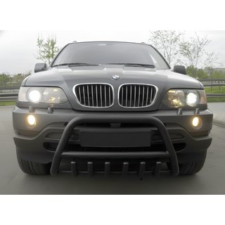 Parabullbar WT003 Nero Acciaio Inox BMW X5 E53 1999–2006 foto 2
