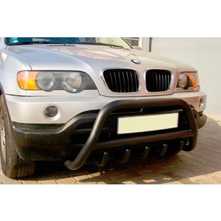 Parabullbar WT003 Nero Acciaio Inox BMW X5 E53 1999–2006 foto 1