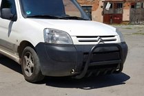 Peugeot Partner 1996-2008 Parabullbar WT003 Nero Acciaio Inox foto 3