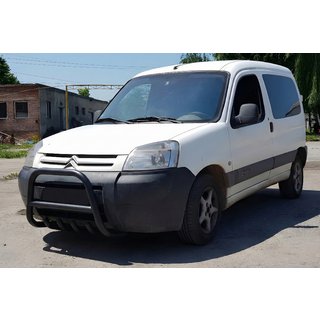 Parabullbar WT003 Nero Acciaio Inox Peugeot Partner 1996-2008 foto 1
