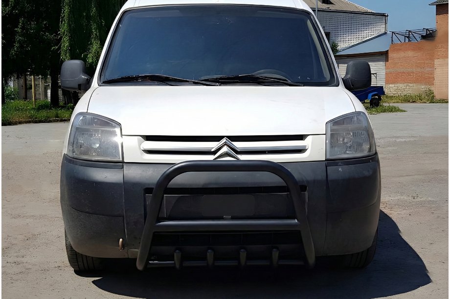 Peugeot Partner 1996-2008 Parabullbar WT003 Nero Acciaio Inox Foto 4