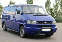 Volkswagen T4 Caravelle/Multivan 1990–2003 Parabullbar WT003 Nero Acciaio Inox foto 4