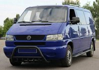 Volkswagen T4 Caravelle/Multivan 1990–2003 Parabullbar WT003 Nero Acciaio Inox foto 6