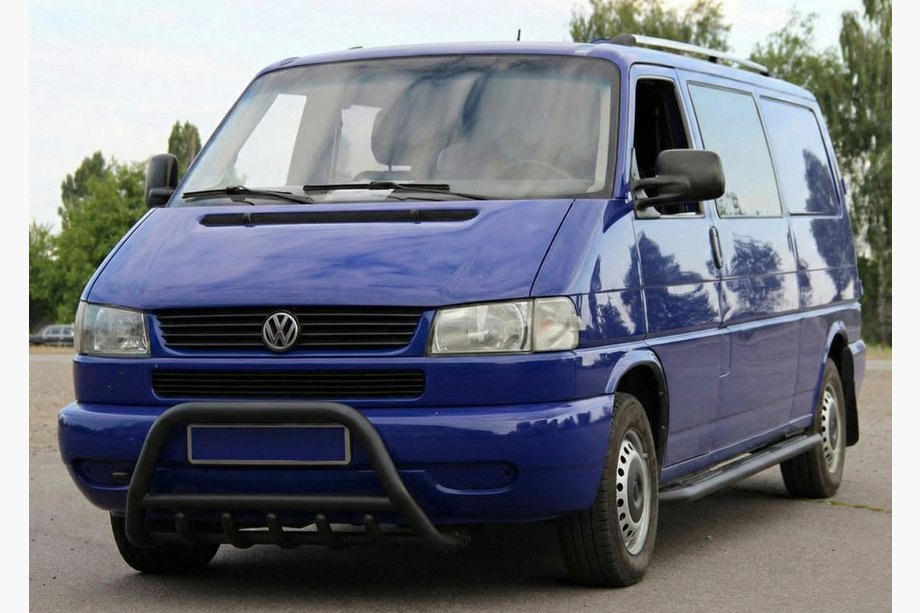 Volkswagen T4 Caravelle/Multivan 1990–2003 Parabullbar WT003 Nero Acciaio Inox Foto 6