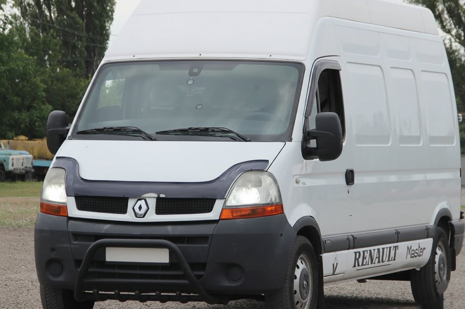 Renault Master 1998-2010 Parabullbar Anteriore WT003 Nero (Acciaio Inox) Image