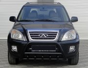 Chery Tiggo 1 2005-2016 Parabullbar WT003 Nero Acciaio Inox foto 1