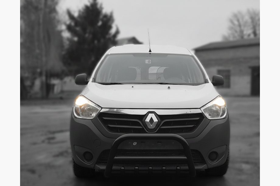 Renault Lodgy 2013-2022 Parabullbar WT003 Nero Acciaio Inox Foto 3