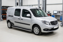 Mercedes Citan 2013-2021 Pedane Laterali Maydos V1 (2 pz, Alluminio e Acciaio Inox) foto 1