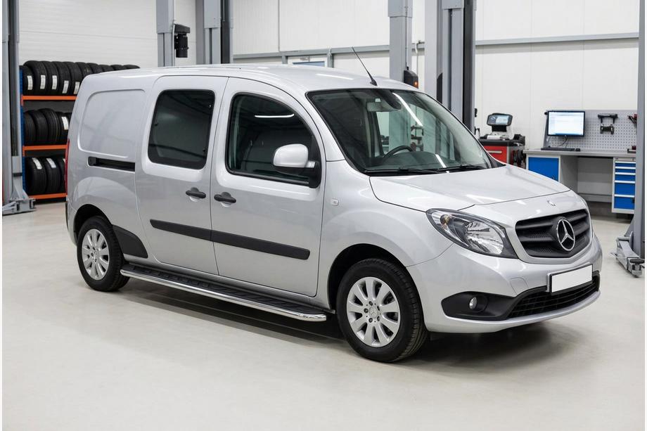 Mercedes Citan 2013-2021 Pedane Laterali Maydos V1 (2 pz, Alluminio e Acciaio Inox) Image