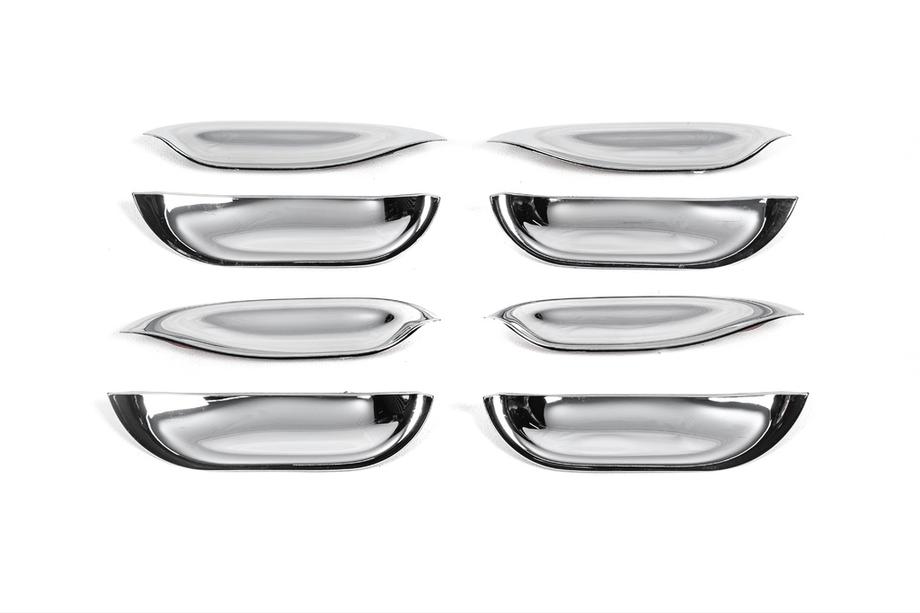 Mercedes S-class W140 1991-1998 Coperture Maniglie Porta Cromate (4 pz, Plastica) Image