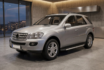 Mercedes ML W164 2005-2011 Pedane Laterali Duru (2 pz, Alluminio) foto 1