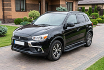 Mitsubishi ASX 2010-2023 Pedane Laterali Bosphorus Black (2 pz, Alluminio) foto 1