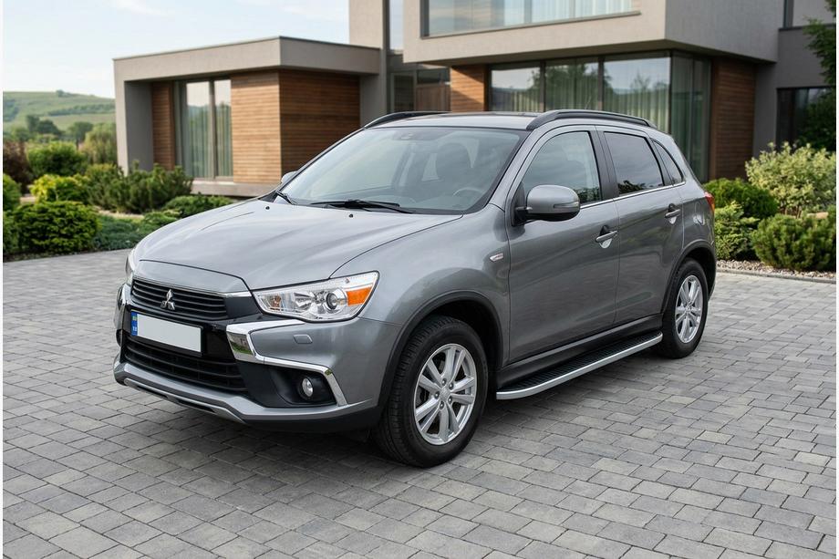 Mitsubishi ASX 2010-2023 Pedane Laterali Tayga Grey (2 pz, Alluminio) Image