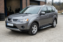 Mitsubishi Outlander 2006-2012 Pedane Laterali Sunrise (2 pz, Alluminio) foto 1