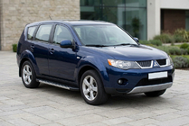 Mitsubishi Outlander 2006-2012 Pedane Laterali Duru (2 pz, Alluminio) foto 1