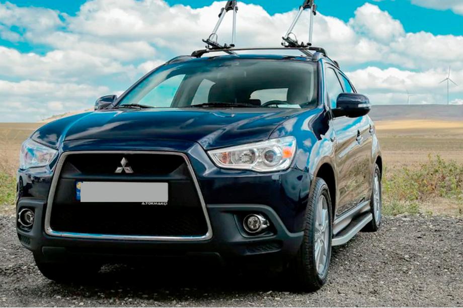Mitsubishi Outlander 2006-2012 Pedane Laterali Tayga Grey (2 pz, Alluminio) Foto 7