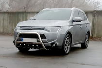 Mitsubishi Outlander 2012-2021 Protezione Anteriore WT004 (Acciaio Inox) foto 2